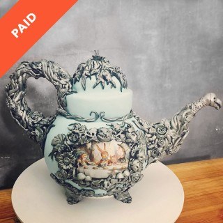 Alice in Wonderland Teapot Cake