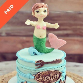 Baby Mermaid Topper