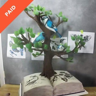Birds in a Tree Cake