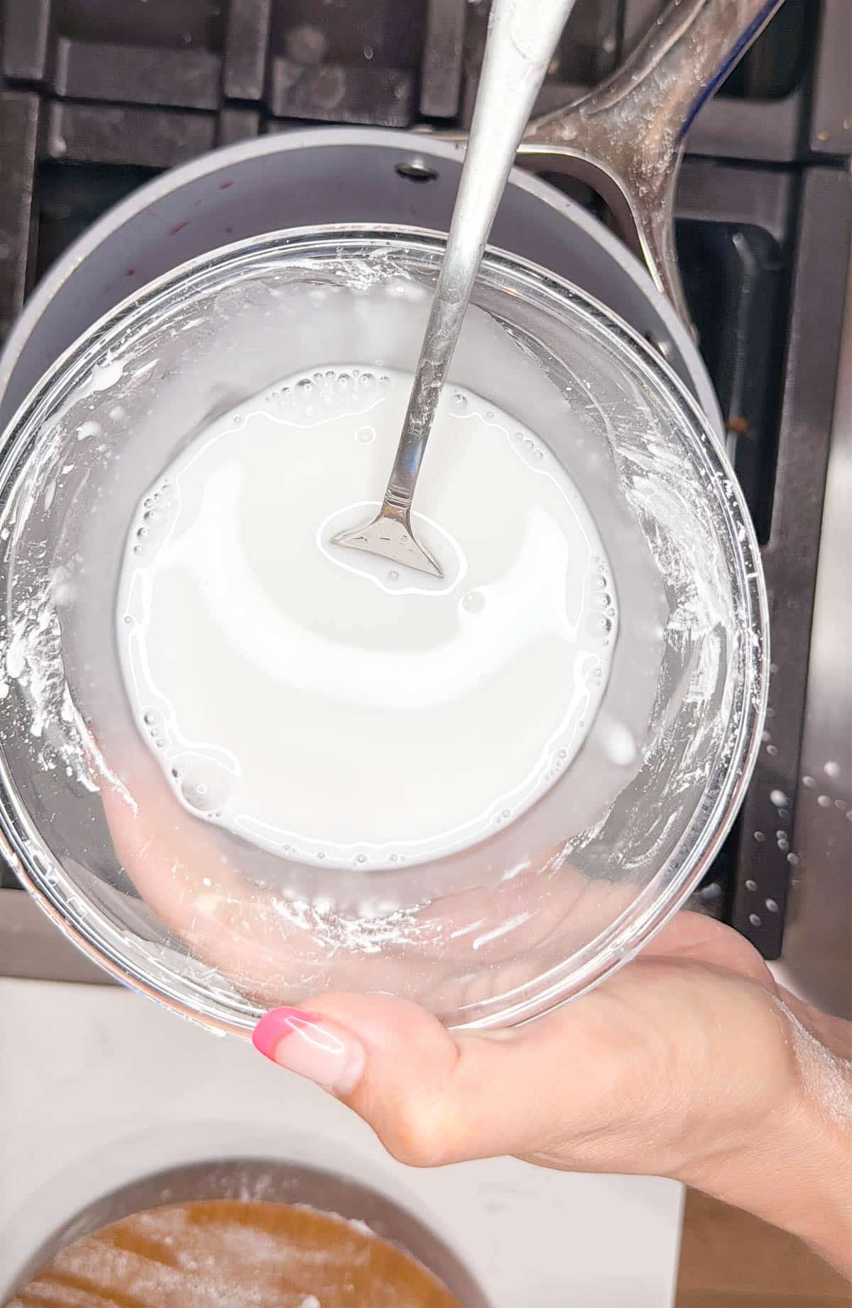 clearjel slurry in a clear bowl