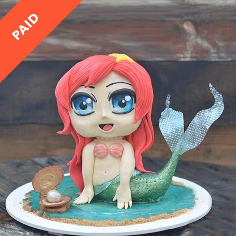 Chibi Mermaid Cake