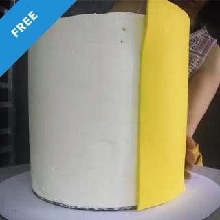Paneling a Double Barrel Cake in Fondant