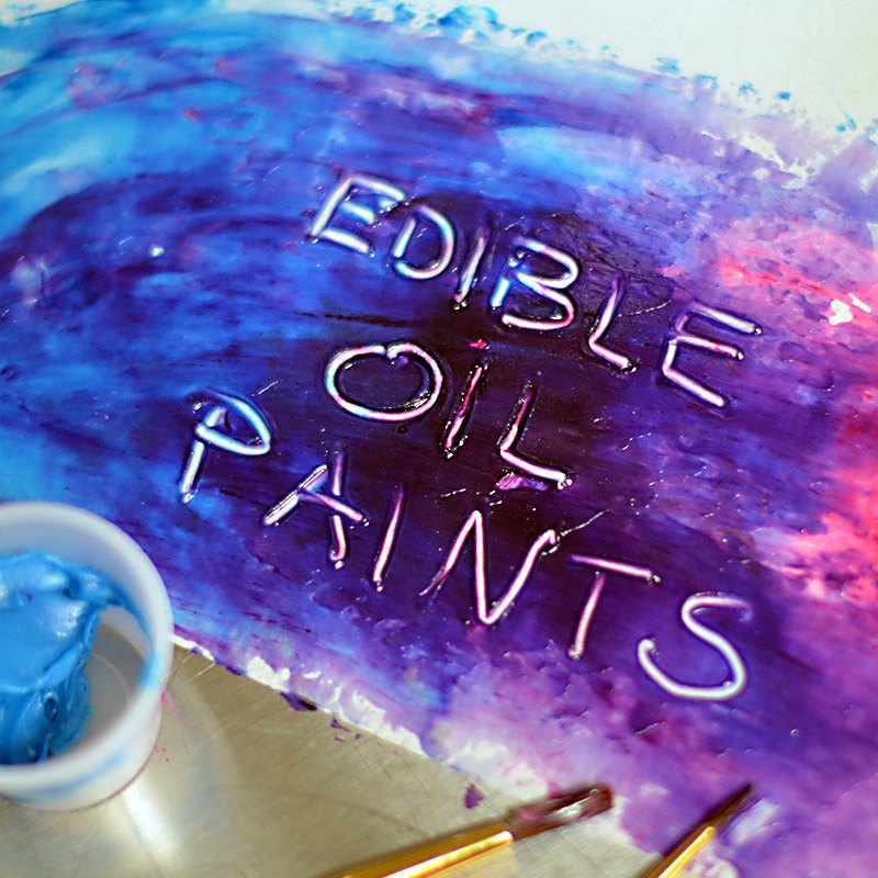 Edible oil paint recipe for cake decorating tutorial