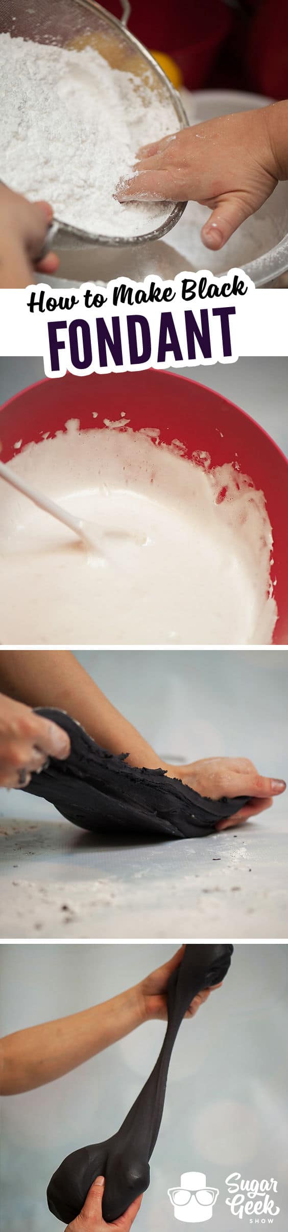 how to make black fondant with store-bought fondant and marshmallows recipe