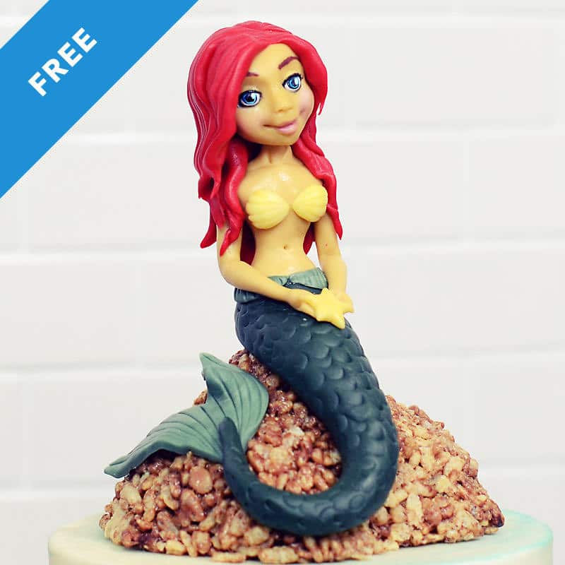 Mermaid Cake Topper Cake Tutorial
