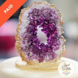 Rock Candy Geode Topper