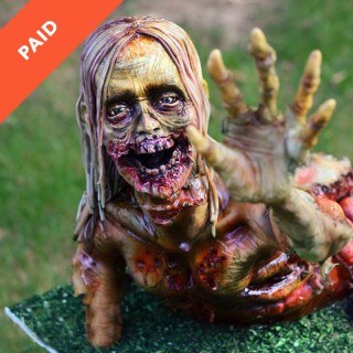 Scary Zombie Cake