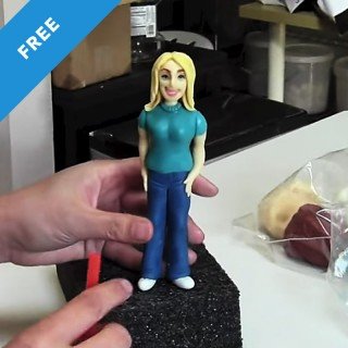 Standing Person Cake Topper