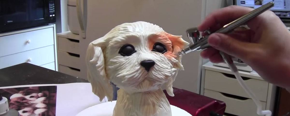 how to make a puppy dog cake topper tutorial video