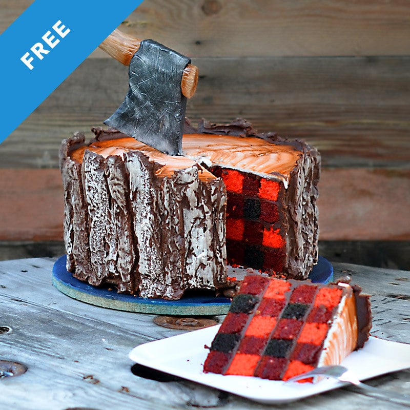 lumberjack cake tutorial