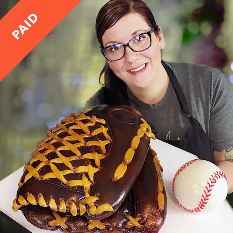 Baseball Glove Cake Tutorial by Sara Myers