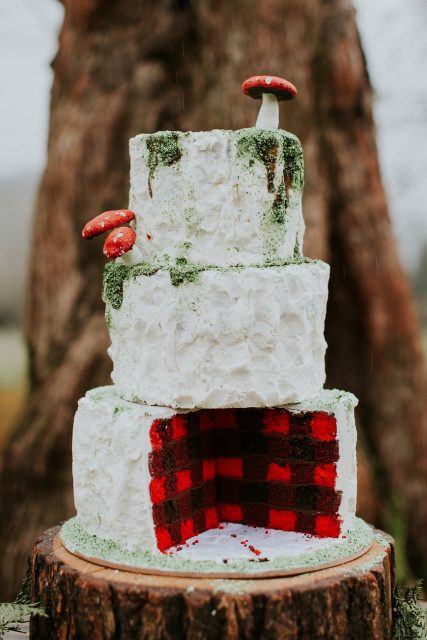 Plaid Wedding Cake Plaid Wedding Cake