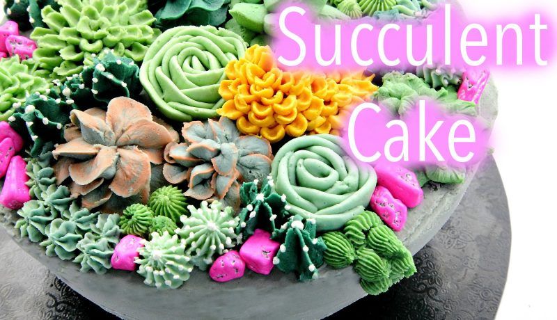 Buttercream Succulent Cake