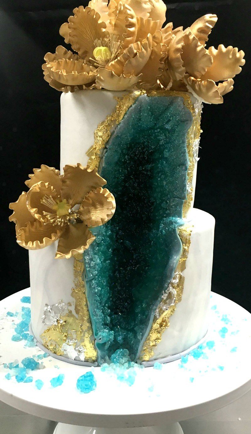 Cynthia Inguanzo-Underwood Geode Cake