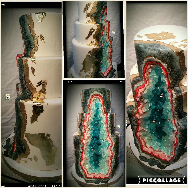 Andi Brown Geode Cake