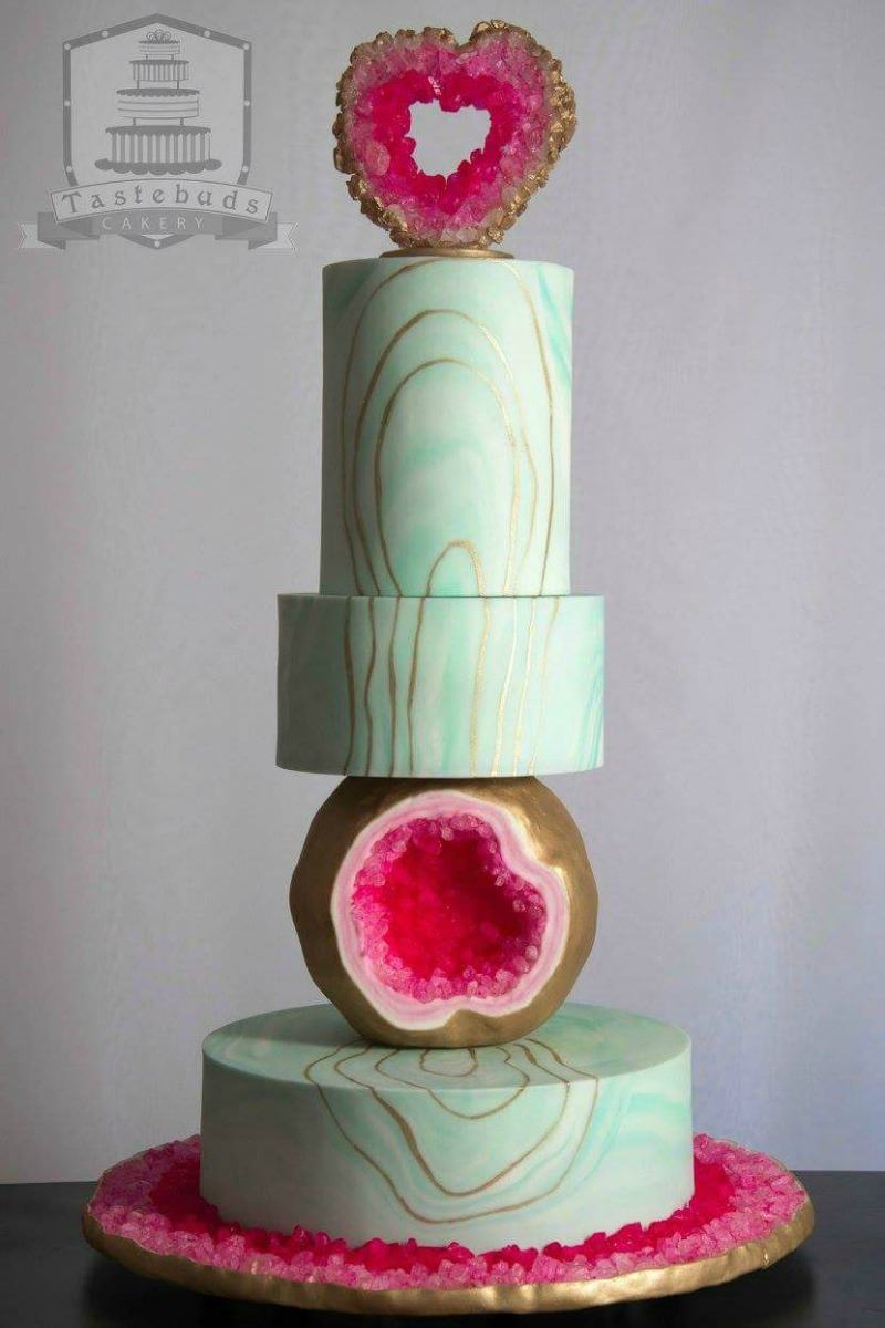 Della Hall Geode Cake