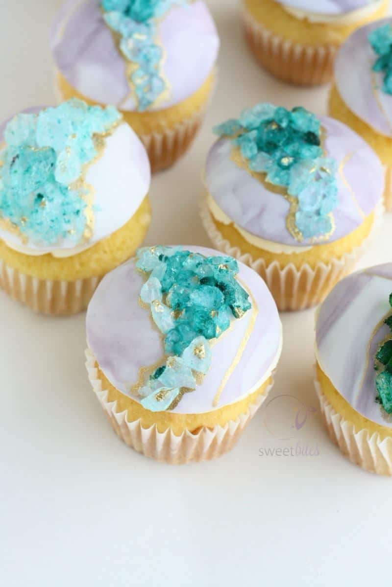Sweet Bites Geode Cupcakes