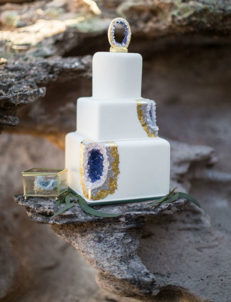 Desert Geode Cake