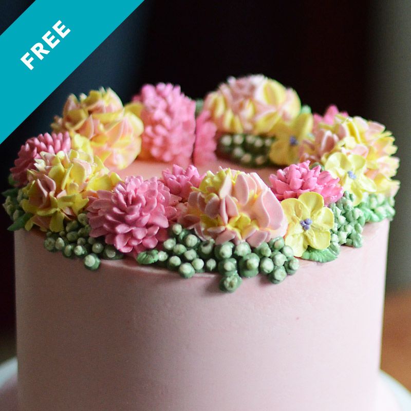 buttercream flowers cake tutorial with guest instructor danette short
