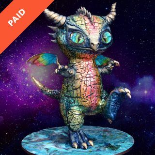 Space Dragon cake tutorial square thumbnail