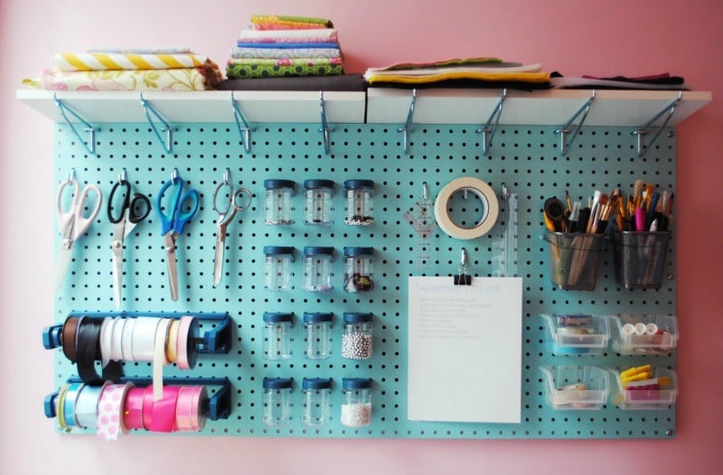 pegboard organize