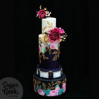 Dark Wedding Cake