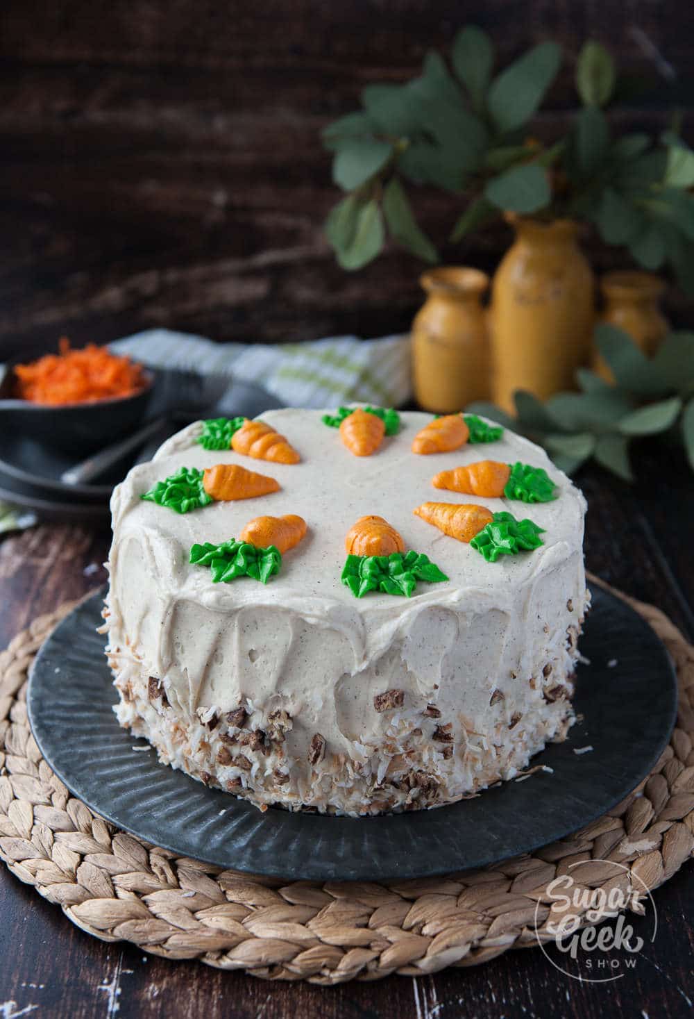 CARROT CAKE WITH CREAM CHEESE FROSTING — Julie's Taste