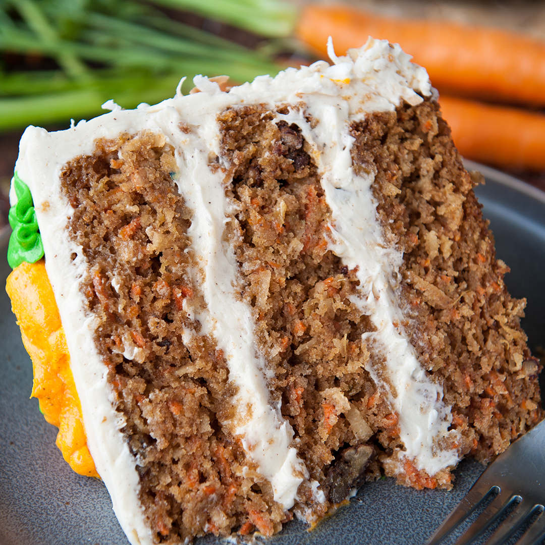 CARROT CAKE WITH CREAM CHEESE FROSTING — Julie's Taste