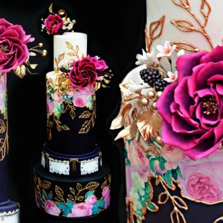 Jewel Toned Mexican Wedding Cake