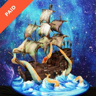 Pirate Ship Cake Tutorial