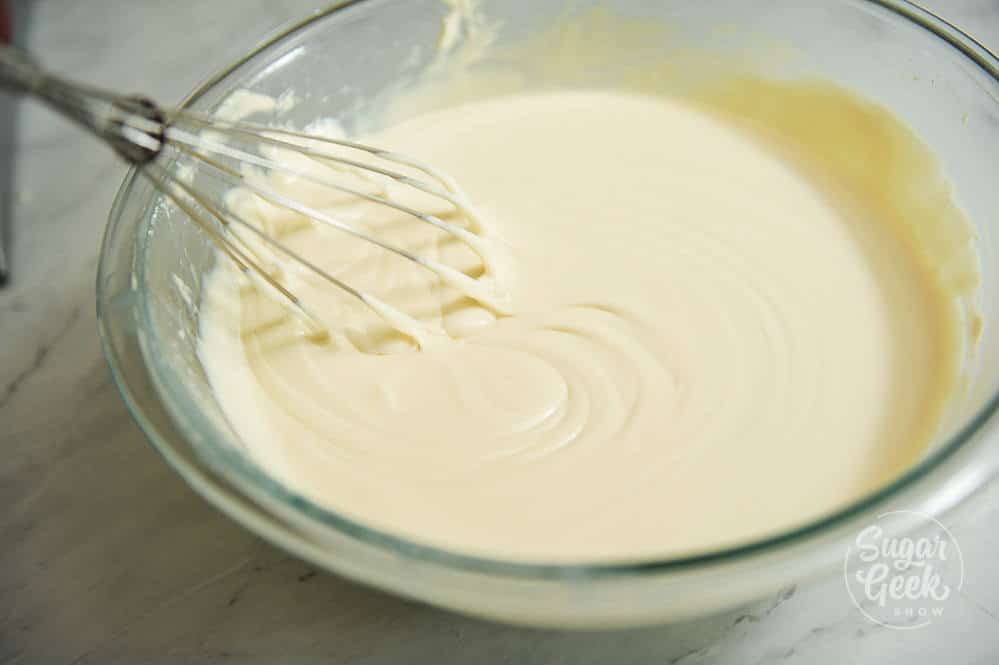 white chocolate ganache