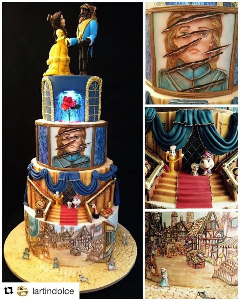 Beauty and the Beast Cake