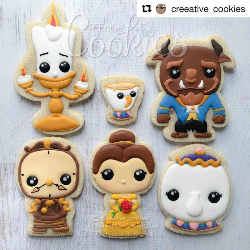 Beauty and the Beast Cookies