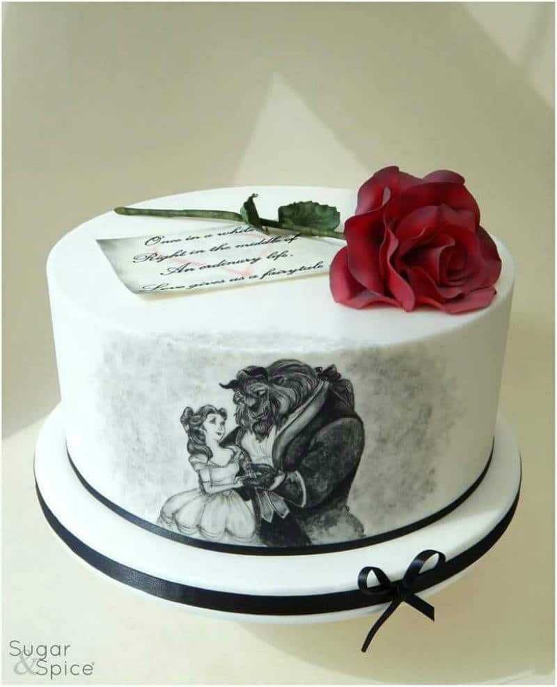 Beauty and the Beast Cake