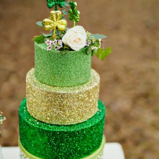 St. Patrick's Day Wedding Cake