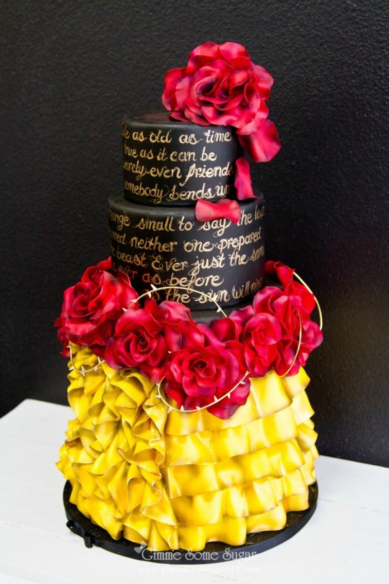 Beauty and the Beast Cake