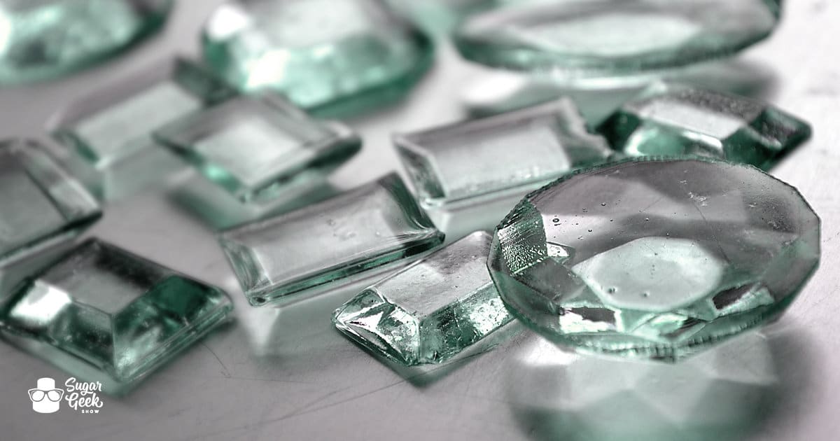 Edible Sugar Isomalt Ice Cubes