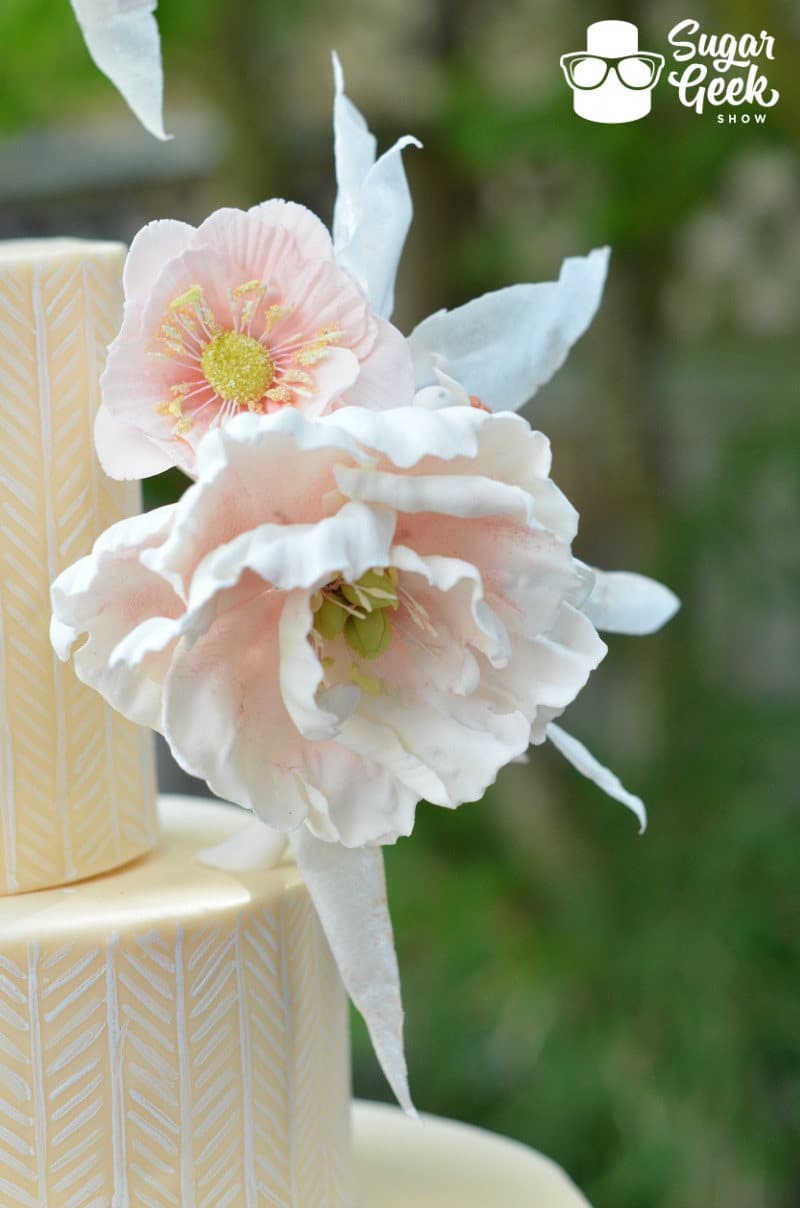 Gravity Defying Asymmetrical Wedding Cake