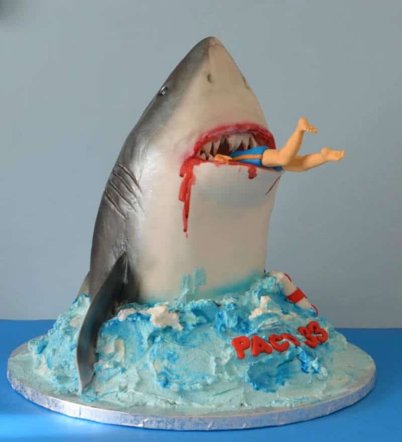 Man Eating Shark Cake