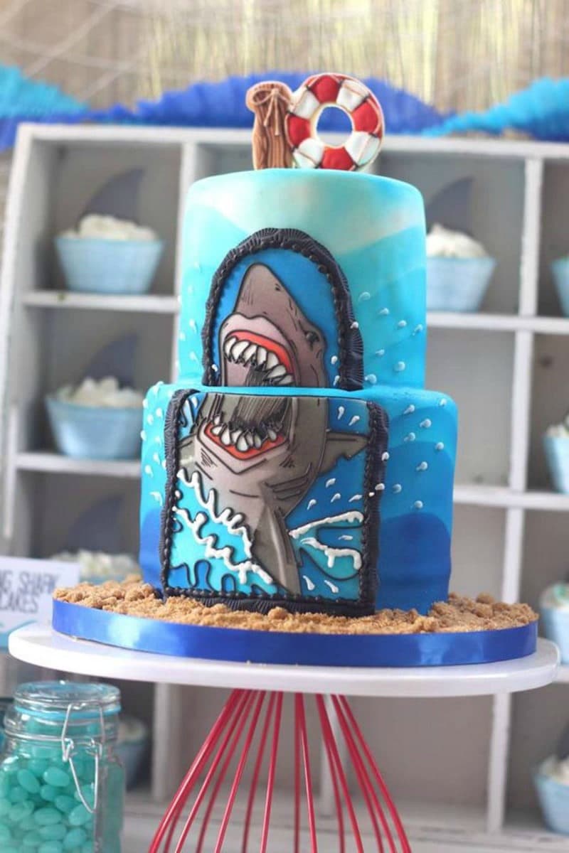 easy shark cake