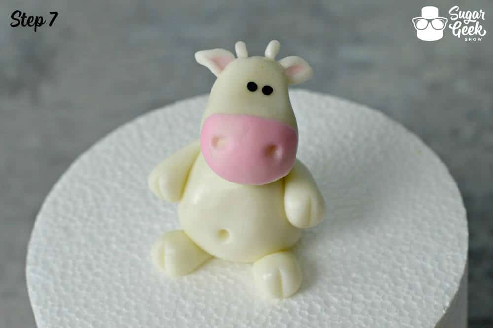 Fondant Cow Topper Tutorial