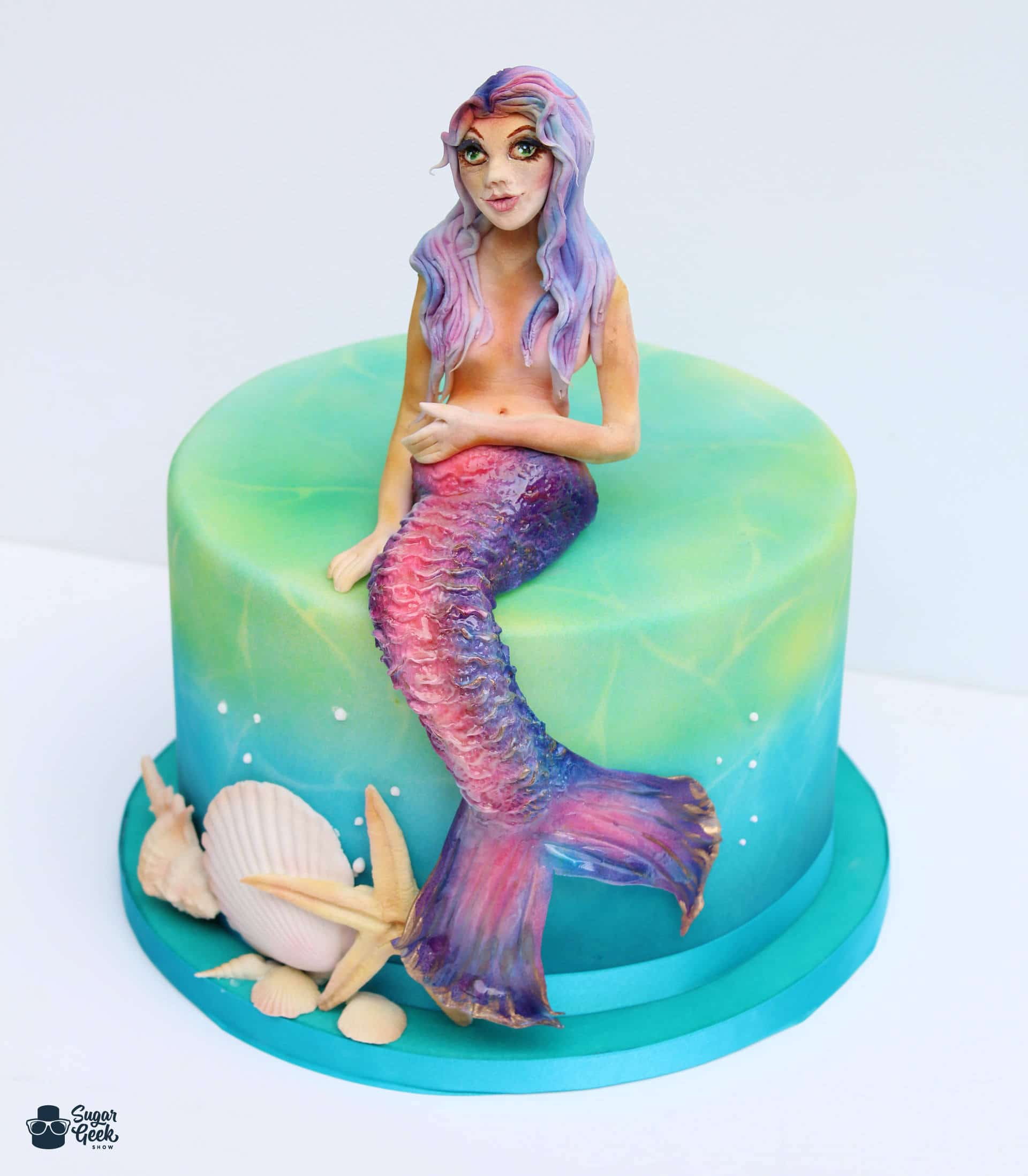 Airbrushed Mermaid Cake