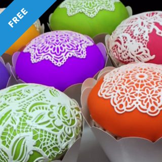 Cupcakes with FabuLace tutorial