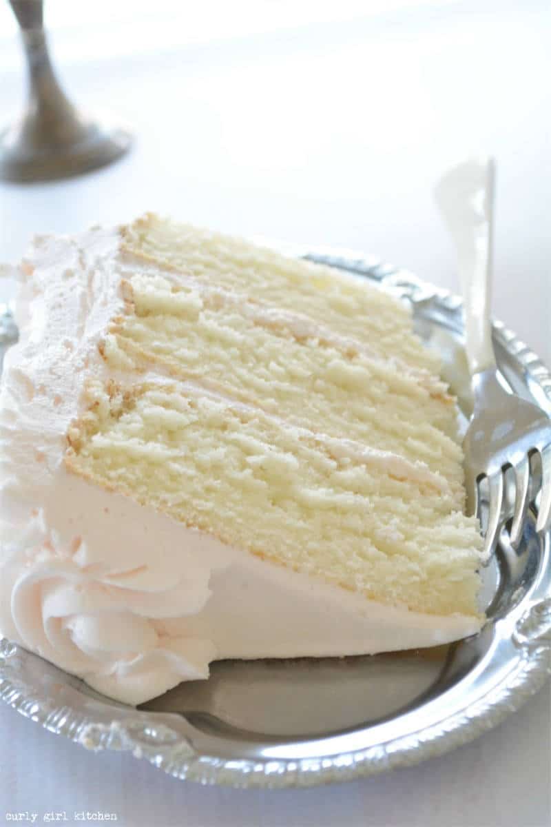 Moist slice of wedding cake