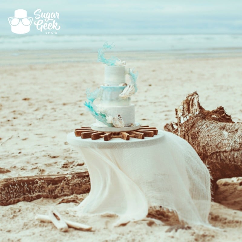 Beach Wedding Cake