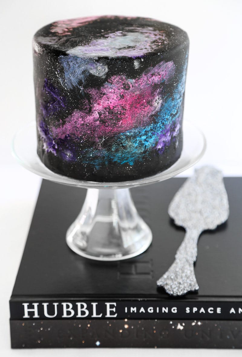 Black Galaxy Cake