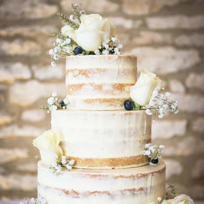 Naked Wedding Cake