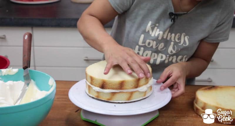 How to fill and crumb coat a cake