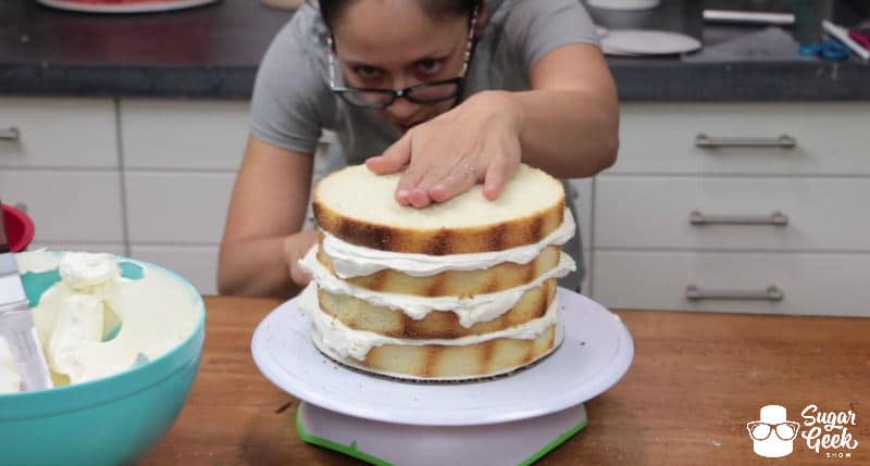 How to fill and crumb coat a cake