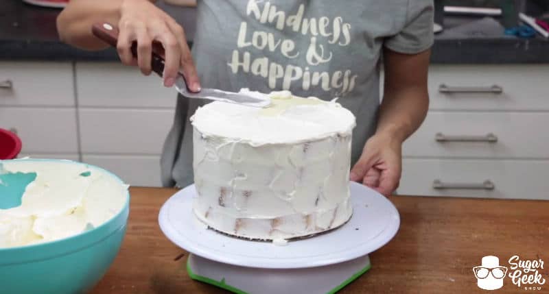 How to fill and crumb coat a cake